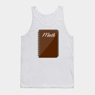 Math School Subject Labels Spiral Notebook Tank Top